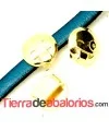 Emoticono 10mm Agujero 6x2mm Burlón, Dorado