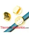 Emoticono 10mm Agujero 6x2mm Sonrisas, Dorado