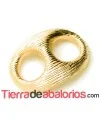 Calabrote Rayado 32x24mm Oro Brillo