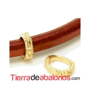 Entrepieza Regaliz Labrada 14x11mm, Dorado Matizado Entrepieza Regaliz Labrada 14x11mm, Dorado Matizado