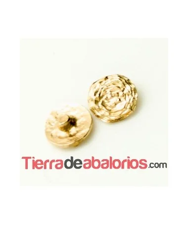 Botón con Perno para Flor 7mm Dorado Botón con Perno para Flor 7mm Dorado