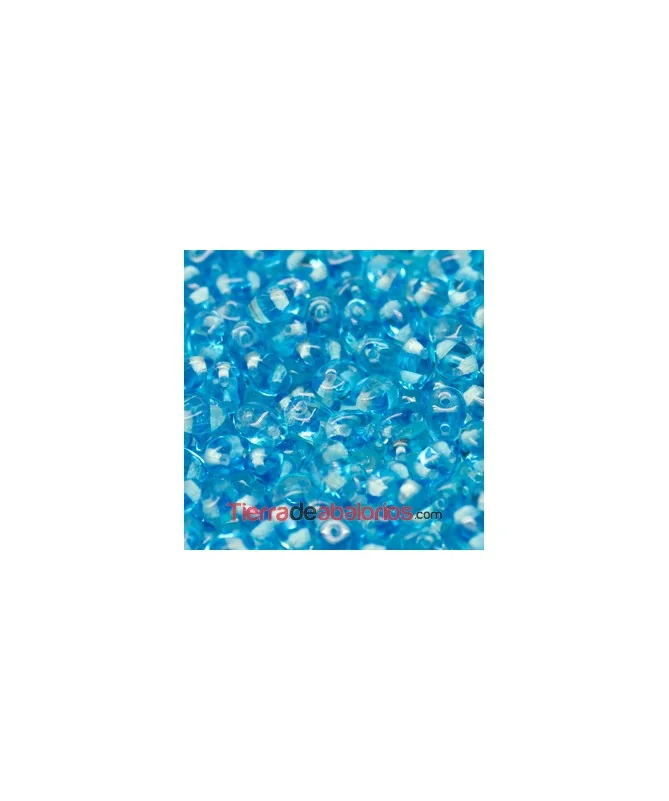 Twin Bead 2,5x5mm Aquamarine