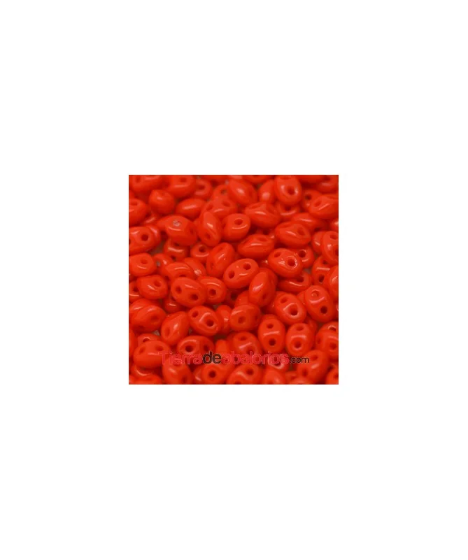 Twin Bead 2,5x5mm Rojo Opaco