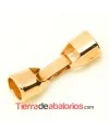 Cierre con Trabilla para Regaliz Agujero 10x6mm Oro Rosa