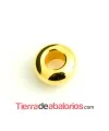 Donut 6x2mm Agujero 3mm, Dorado