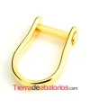 Anillo con Tornillo 32x22mm, Dorado