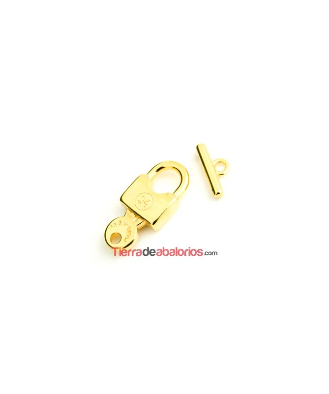 Cierre Candado 36x16mm, Dorado Cierre Candado 36x16mm, Dorado