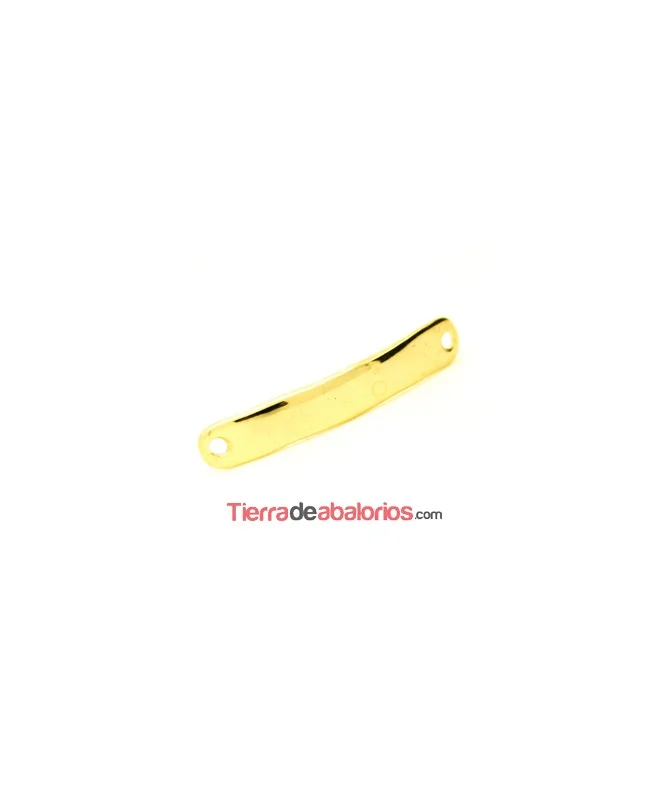Entrepieza Curvada Lisa 38x7mm Dorada Entrepieza Curvada Lisa 38x7mm Dorada