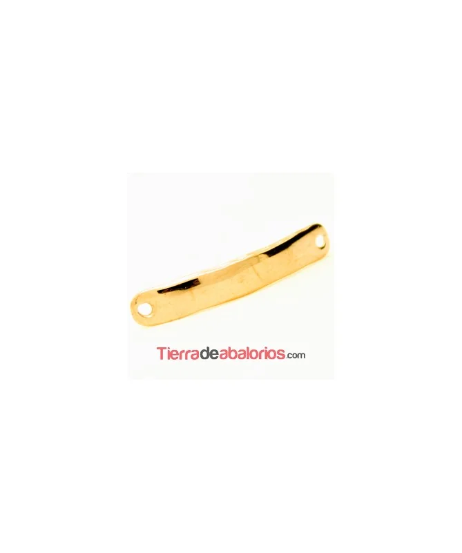 Entrepieza Curvada Lisa 38x7mm Oro Rosa