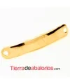 Entrepieza Curvada Lisa 38x7mm Oro Rosa