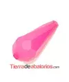 Drop Acrilico Facetado 26x12mm Agujero 2,6mm Fucsia