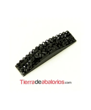 Entrepieza Acrilica 25x7mm Negro