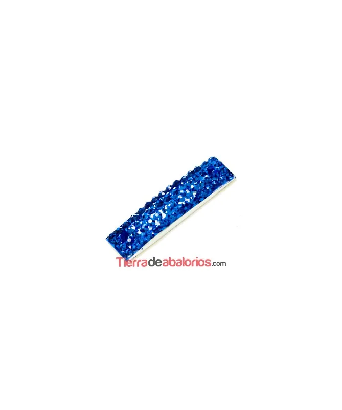 Entrepieza Acrilica 25x7mm Azul