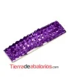 Entrepieza Acrilica 25x7mm Purpura