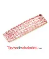 Entrepieza Acrilica 25x7mm Rosa Claro
