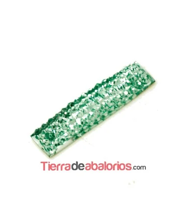 Entrepieza Acrilica 25x7mm Verde Claro