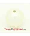 Resina Bola 14mm Agujero 2,8mm Perla
