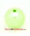 Resina Bola 25mm Agujero 3,8mm Verde Claro Perlado