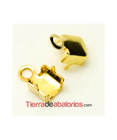 Terminal para Cadena de Strass SS8, Dorado