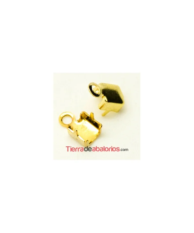 Terminal para Cadena de Strass SS8, Dorado