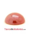 Cabujón 10mm Terracota Perlado