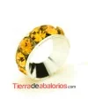 Rondel con Strass 10mm Agujero 5mm Light Topaz