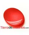 Cabujón Resina Ovalado 18x14mm Rojo