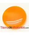 Cabujón Resina Redondo 13mm Naranja