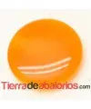 Cabujón Resina Redondo 13mm Naranja