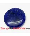 Cabujón Resina Redondo 13mm Azul Marino