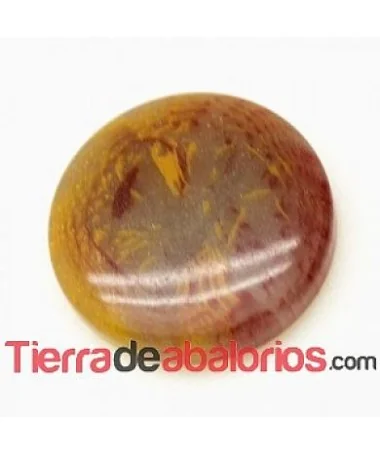 Cabujón Resina Redondo 13mm Jaspe
