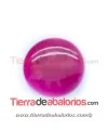 Cabujón Resina Redondo 13mm Fucsia Efecto Piedra