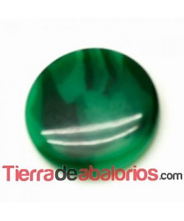 Cabujón Resina Redondo 13mm Verde