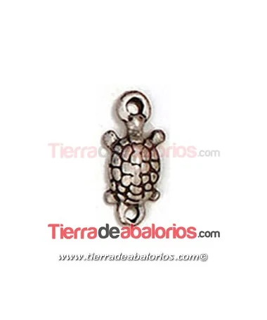 Conector Tortuga 22x10mm, Plateada Conector Tortuga 22x10mm, Plateada