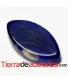Cabujón Resina Rombo 14x7mm Azul Marino