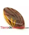 Cabujón Resina Rombo 14x7mm Jaspe