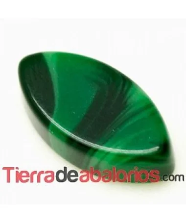 Cabujón Resina Rombo 14x7mm Verde Cabujón Resina Rombo 14x7mm Verde