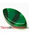 Cabujón Resina Rombo 14x7mm Verde