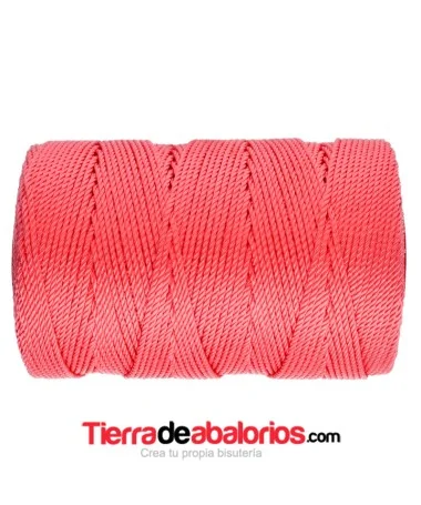 Hilo Trenzado de Nylon 1,5mm - Rosa Maquillaje