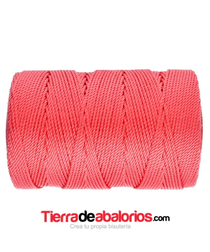 Hilo Trenzado de Nylon 1,5mm - Rosa Maquillaje