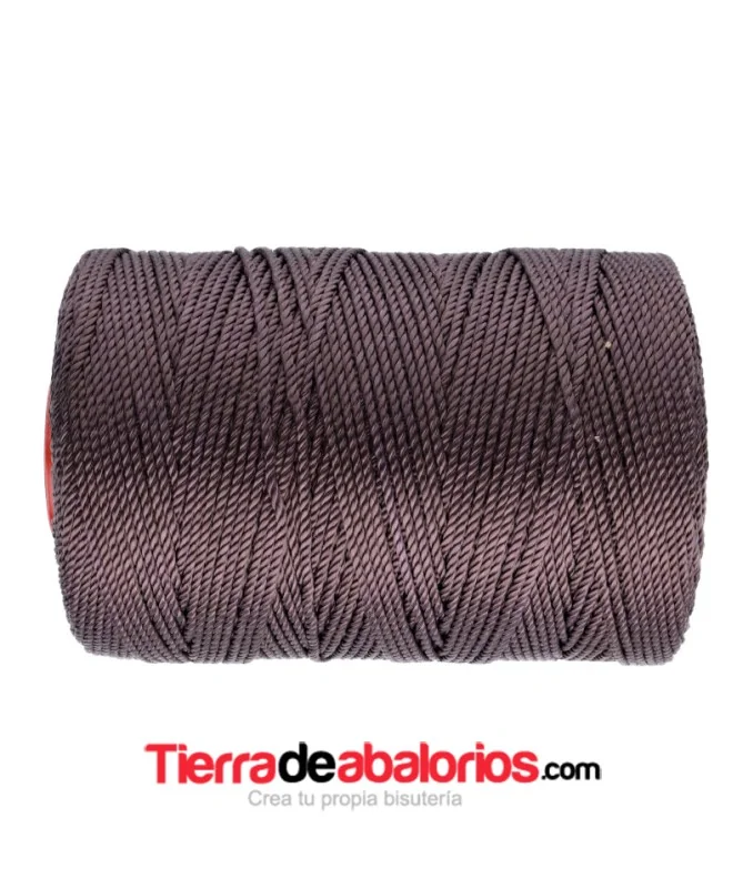 Hilo Trenzado de Nylon 1,5mm - Tierra Oscuro Hilo Trenzado de Nylon 1,5mm - Tierra Oscuro