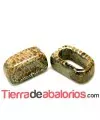 Ceramica Pasador 27x11mm Agujero 20x8mm Caramelo Capuccino