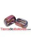 Ceramica Pasador 27x11mm Agujero 20x8mm Dahlia Mauve Blue
