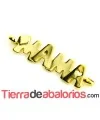 Conector Mamá 53x14mm con 2 anillas, Dorado