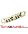 Conector Curvado Mamá 37x8mm, Plateado