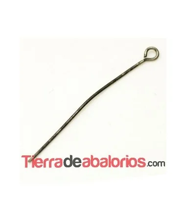 Bastón con Anilla 40mm, Plata Vieja (100 uds)