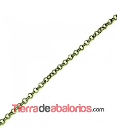 Cadena Eslabón Rulot 4mm, Pavonada