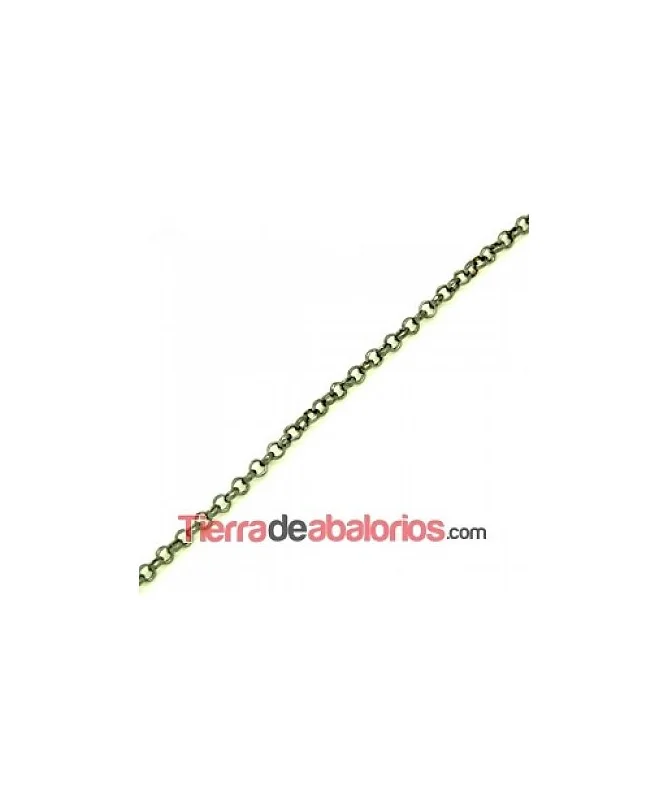 Cadena Eslabón Rulot 4mm, Pavonada