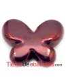 Mariposa de Cerámica 23x7mm Agujero 2.5mm Purpura Irisado