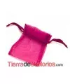 Bolsa de Organza 5x8cm Fucsia